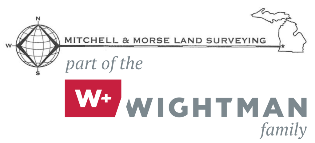 Mitchell & Morse Land Surveying Part of the Wightman family lock logo